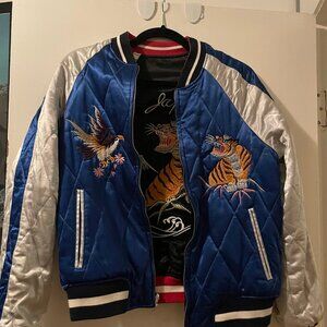 Reversible Satin Embroidered Jacket